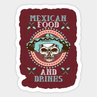 Mexican Food & Drinks Sticker